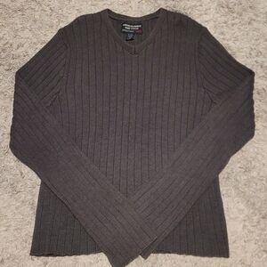 Abercrombie & Fitch Charcoal V-Neck Sweater